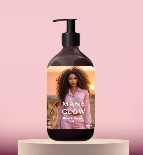 Shine and shape gel for curls mane glow