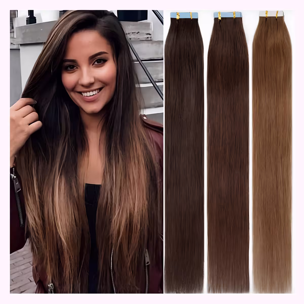 Tape in extensions mane glow