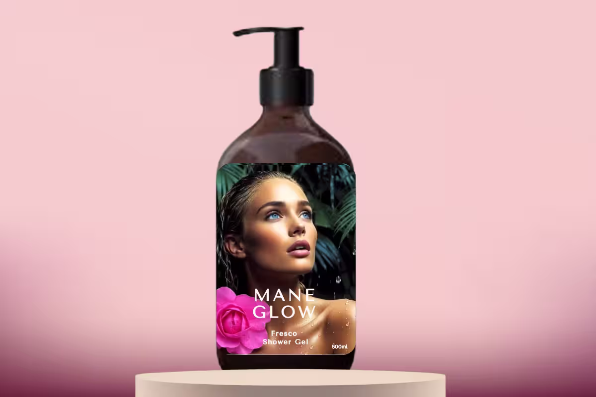 Fresco shower gel volcanic ashes exfoliation mane glow